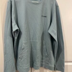 Columbia Light Blue Waffle Knit Top